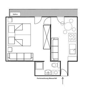 The floor plan of Ferienhof Sturm
