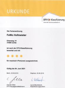 a confirmation letter from the dkxknife website at Ferienwohnung Uchte in Uchte