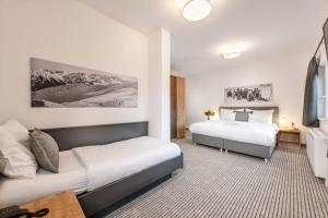 Postel nebo postele na pokoji v ubytování Hotel Goethehof