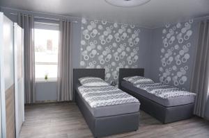 Postel nebo postele na pokoji v ubytování Tolle Mittelgeschosswohnung