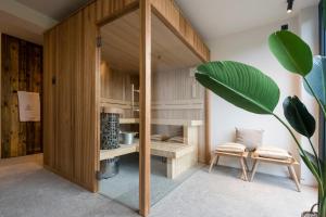 Posezení v ubytování B&B Amelhof