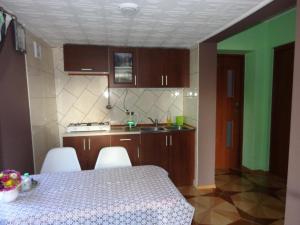 Η κουζίνα ή μικρή κουζίνα στο Noclegi Skałka-domek +20 φωτογραφίες