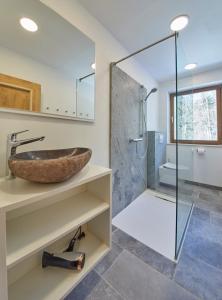 Et badeværelse på Apartment Panorama