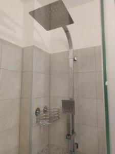 y baño con ducha con cabezal de ducha. en Hotel Centrale Europa en Catania