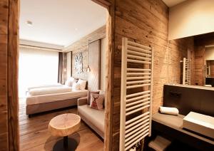 Postel nebo postele na pokoji v ubytování Spessart-Lodge