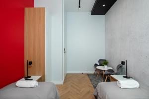 Posteľ alebo postele v izbe v ubytovaní Rainbow Apartments 3