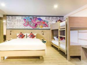 Двох'ярусне ліжко або двоярусні ліжка в номері Ibis Styles Bangkok Sukhumvit 50