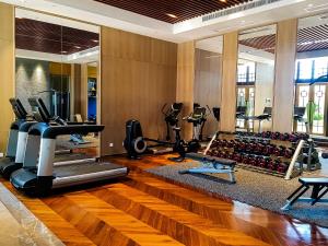 Fitness centrum a/nebo fitness zařízení v ubytování Jin Bei Palace Hotel
