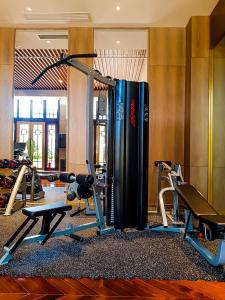 Fitness centrum a/nebo fitness zařízení v ubytování Jin Bei Palace Hotel