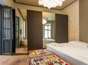 Postel nebo postele na pokoji v ubytování Mostecka Apartment