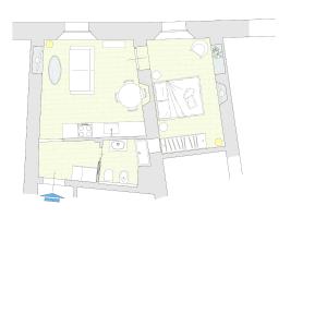 Plan piętra w obiekcie Madeleine apartments - Arco della Pace