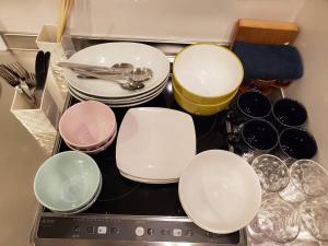 東京にあるAsakusa Sky Stay Tiffany blue Roomのギャラリーの写真