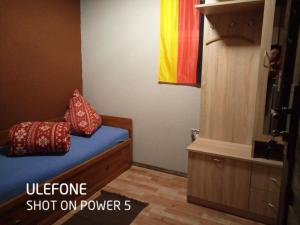 ズゴジェレツにある"U NIEMCA"のベッド1台(枕2つ付)が備わる客室です。