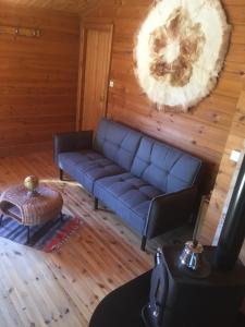 Posezení v ubytování Chalet Le Cactus avec sauna privatif