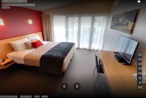 Voodi või voodid majutusasutuse Park View Motor Lodge toas