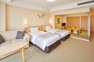 Katil atau katil-katil dalam bilik di Hotel Emion Tokyo Bay