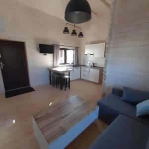 Kuchyňa alebo kuchynka v ubytovaní Domek całoroczny MAGJAN z sauną