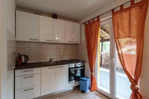 Kuchyň nebo kuchyňský kout v ubytování Apartmani Lana