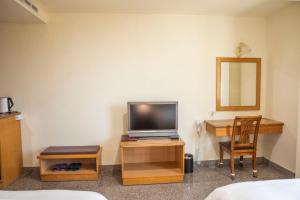 TV a/nebo společenská místnost v ubytování Holiday Hotel
