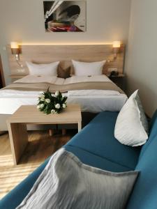 Postel nebo postele na pokoji v ubytování Hotel Cristal