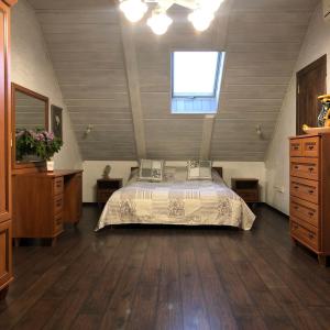 Ένα ή περισσότερα κρεβάτια σε δωμάτιο στο Guest House on Lesnaya