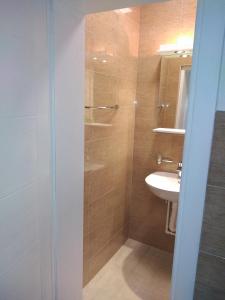 a bathroom with a shower and a sink at Apartments Vila Selena - Golija in Rudno