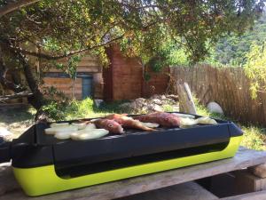 Сад в RC d'un Cabanon écologique ile du levant Naturiste