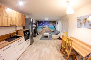 Kuchyň nebo kuchyňský kout v ubytování Modern Apartment Klatovy