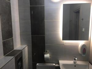 Koupelna v ubytování Hooper's Vendégház