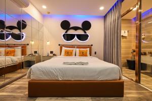 Postel nebo postele na pokoji v ubytování EROS Hotel - Love Hotel