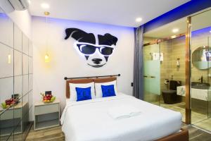 Postel nebo postele na pokoji v ubytování EROS Hotel - Love Hotel