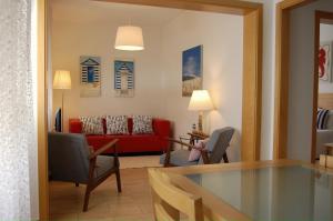 Χώρος καθιστικού στο Apartamentos Mare