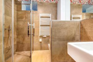Ein Badezimmer in der Unterkunft die Strandvilla Nordlicht