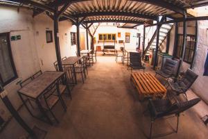 Zona de estar de Rey Lagarto Hostel