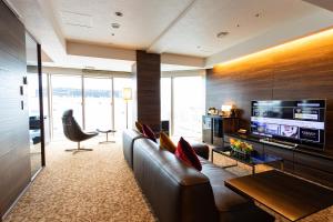 TV a/nebo společenská místnost v ubytování Piazza Hotel Nara