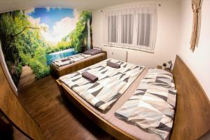 Postel nebo postele na pokoji v ubytování Modern Apartment Klatovy