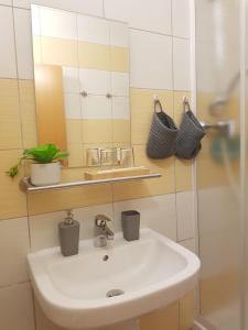 Koupelna v ubytování Apartmán Horec A32