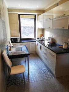 Кухня или мини-кухня в Apartment in Baikal Hill Residence
