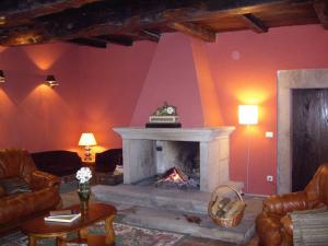 A seating area at Pazo de Verdes