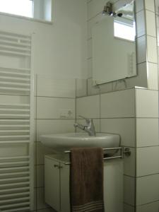 Koupelna v ubytování Murthum Gästeappartments