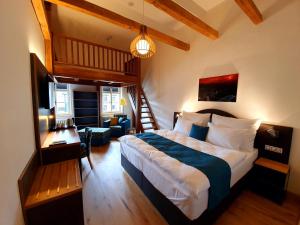 Katil atau katil-katil dalam bilik di Hotel KORTUS