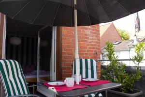 Ein Patio oder anderer Außenbereich in der Unterkunft Stadtflucht Lüneburg: Ferienwohnungen Innenstadt