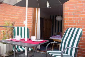 Ein Patio oder anderer Außenbereich in der Unterkunft Stadtflucht Lüneburg: Ferienwohnungen Innenstadt
