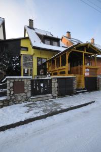 The building in which a panziókat is located