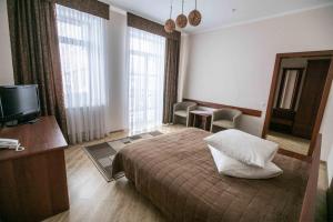 Postel nebo postele na pokoji v ubytování Карпаты