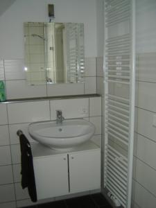 Koupelna v ubytování Murthum Gästeappartments