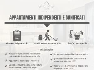 una página de un documento con descripciones de los requisitos de un apartamento en La Ca' di sogn, en Pavia