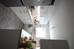 A kitchen or kitchenette at Levendula Nyaraló
