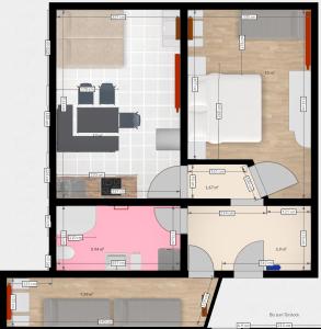 Plan piętra w obiekcie Apartments Margarethenbad