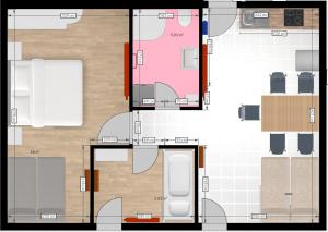 Plan piętra w obiekcie Apartments Margarethenbad